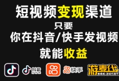 抖音/快手短视频创收平台，让你的短视频变